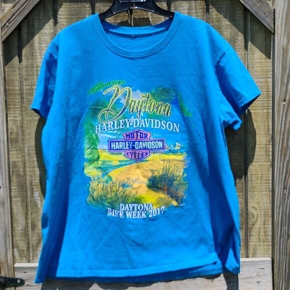 2017 HD Harley-Davidson motorcycle shirt - Picture 2 of 7